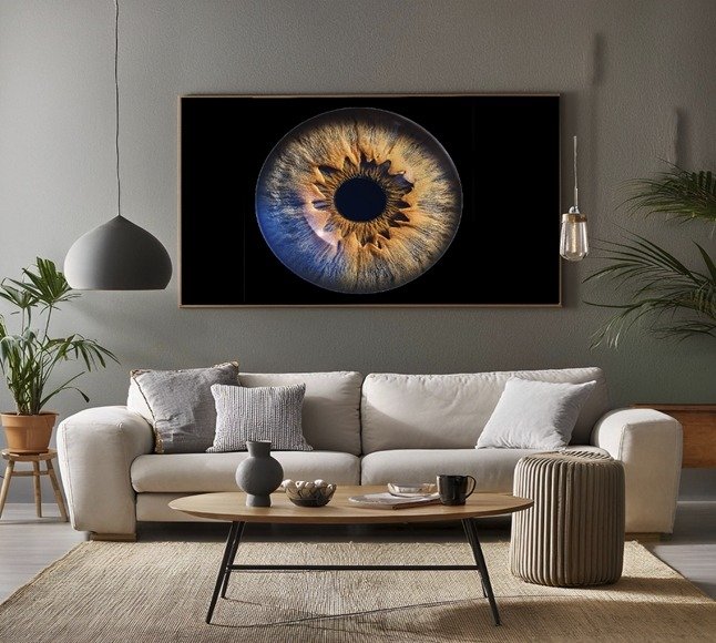 Photographie d'iris dans le salon - Iris Captures - 7350 Thulin - Belgique